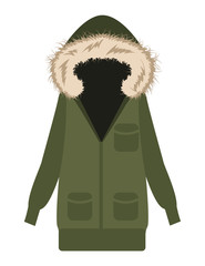 Parka Jacke Flat Design © schlaumal