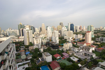 Fototapeta na wymiar 태국 방콕의 스카이라인