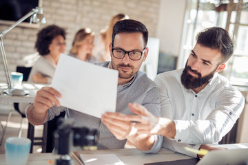 Group of young people in business meeting