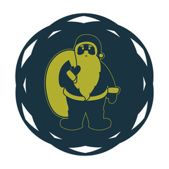 abstrakter Button - Nikolaus