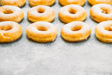 Sweet dessert with many donut