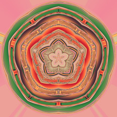  Abstract image, colorful graphics and tapestry. It can be used as a pattern for the fabric