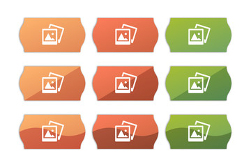 Sticker Set - Etikett Preisschild - Fotos - Galerie