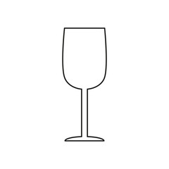 Glass of champagne icon