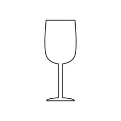 Glass of champagne icon