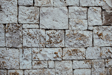 texture old white stone laying close up