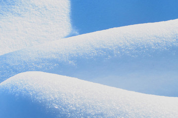 Obraz premium Natural winter with snow shiny drifts 