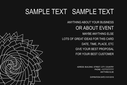 Background for event poster, gift certificate, invitation card, advert frame and for lots of your great ideas. Vector illustration