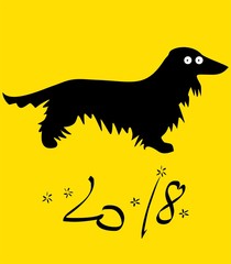 Year of The Dog. Chinese New Year 2018.
