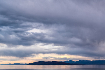 Cloudy evening at Lake Hovsgol