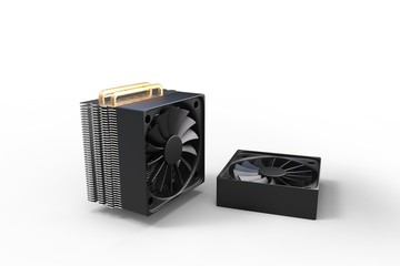 cpu fan for pc.3d rendering.