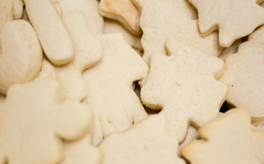 un decorated Christmas cookies