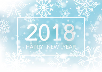 Christmas and New Years Blur bokeh of light on background. Vector illustration