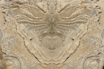 Background texture of a stone with a relief abstract pattern