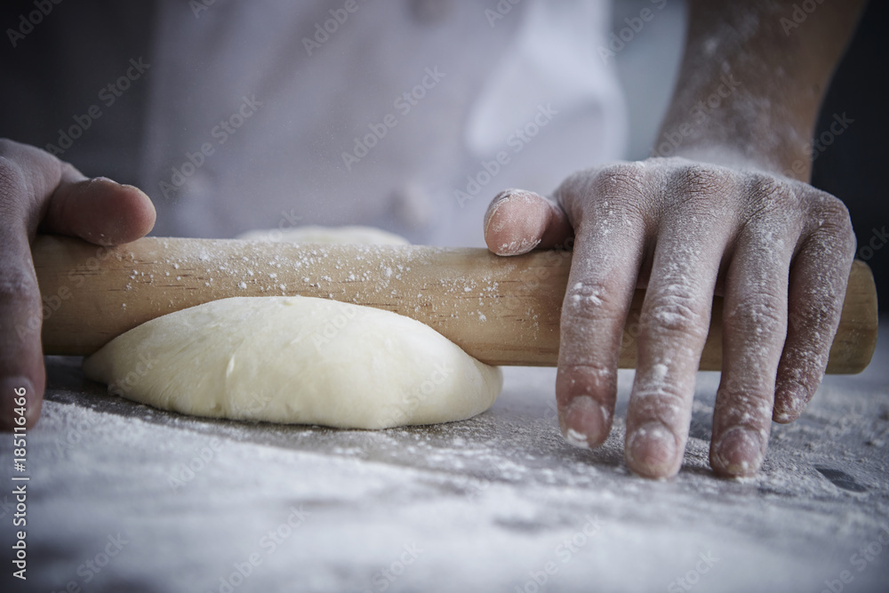 Wall mural bread making