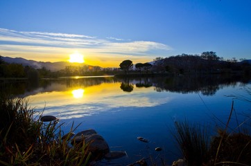 Naklejka premium Sunset