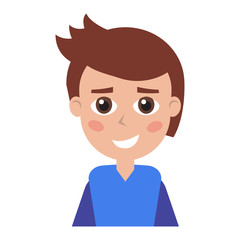 Man icon for avatar. Beautiful vector design.