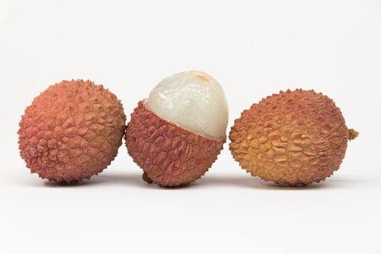 Lychees fruit isolated 