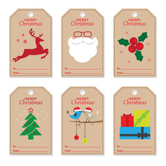 Christmas tags set