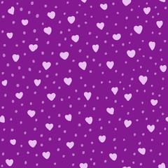 Seamless pattern with hearts. Can be used for textile, website background, book cover, packaging.