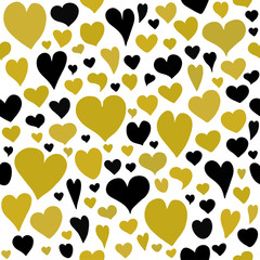 Fototapeta na wymiar Hearts seamless pattern. Endless texture for wallpaper, fill, web page background, surface texture.