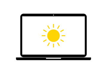 Laptop - Sonne