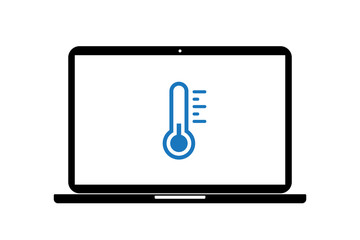 Laptop - Thermometer kalt