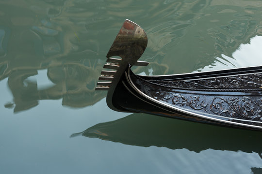 gondola on a canal in Venice, Italy