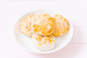 Homemade apple pie in asian style