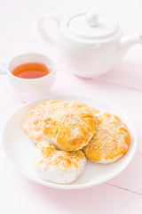 Homemade apple pie in asian style