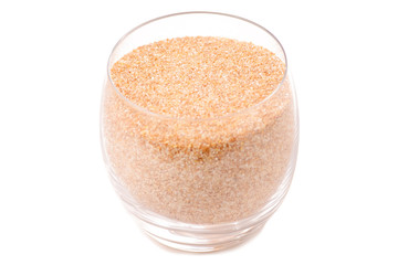 Wheat porridge millet in glass