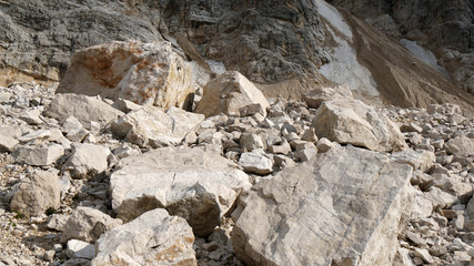 Pareti di roccia sulle Dolomiti