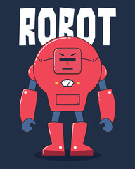 Big Red Robot Illustration