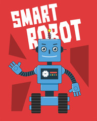 Smart Robot Illustration