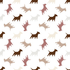 Seamless pattern with dogs. Texture for wallpaper, fills, web page background.