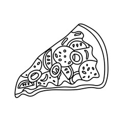 Pizza vector icon. Beautiful vector design.
