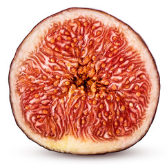 Fresh figs fruit cut in half