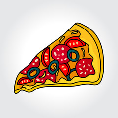 Pizza vector icon. Colorful template for you design, web and mobile applications.