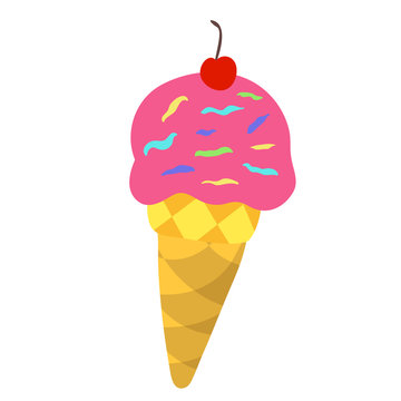 Ice cream vector icon. Beautiful vector design.