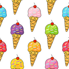 Ice cream pattern.