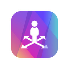 Multi-Color App Button