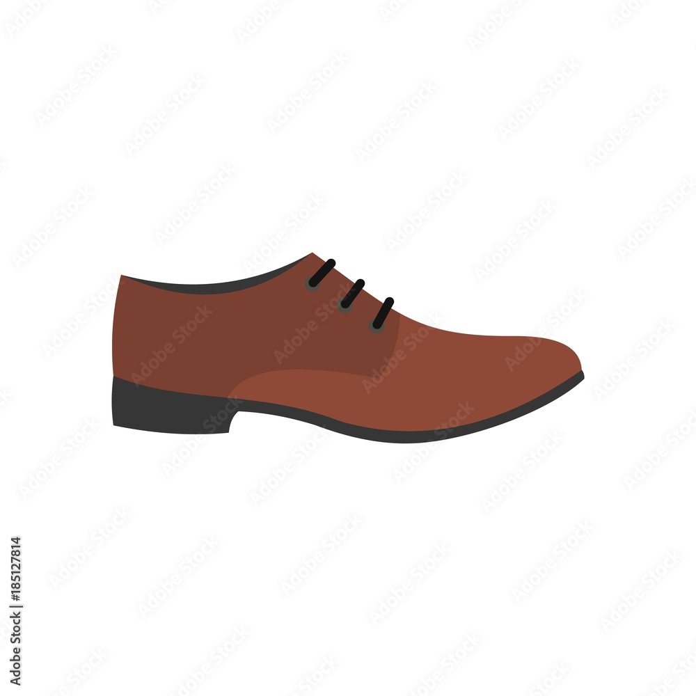 Wall mural men shoe icon. flat illustration of men shoe vector icon isolated on white background