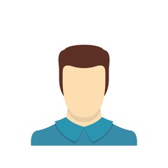 Male avatar icon. Flat illustration of male avatar vector icon isolated on white background
