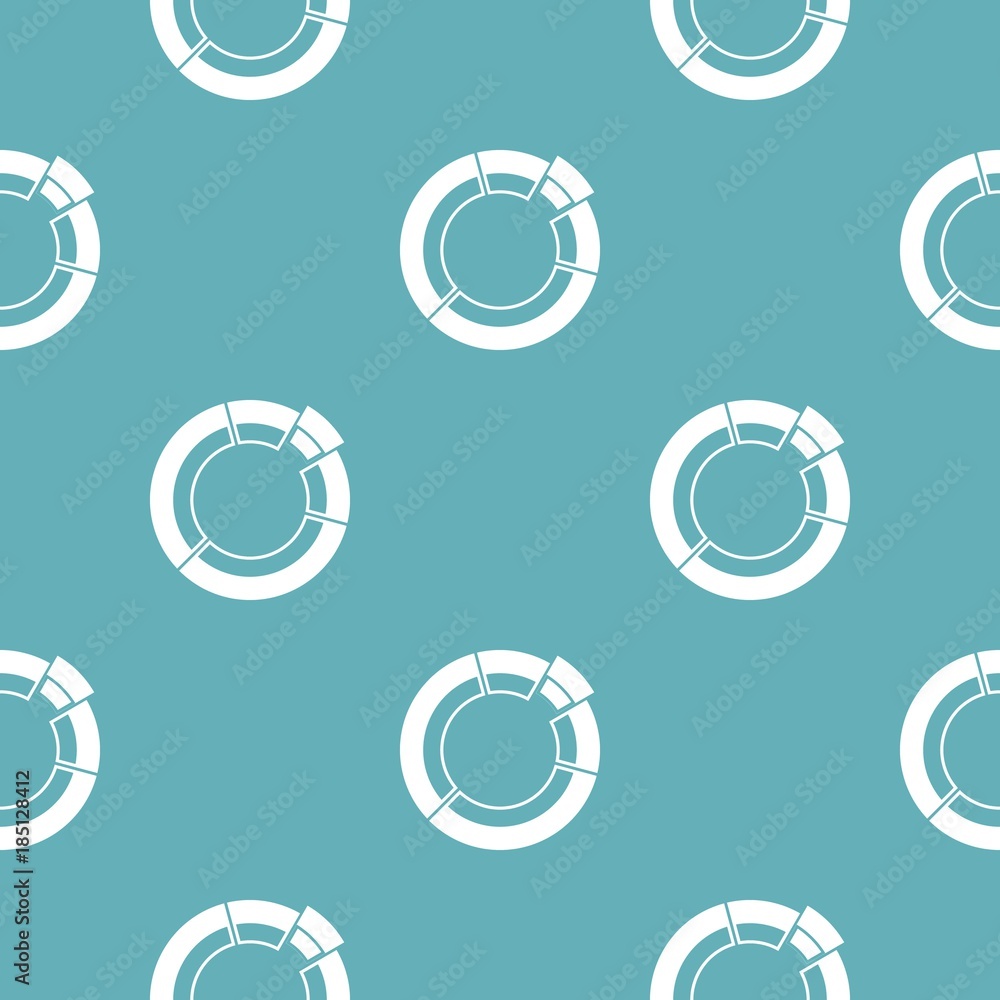 Poster circle chart icon. simple illustration of circle chart vector icon for any web design