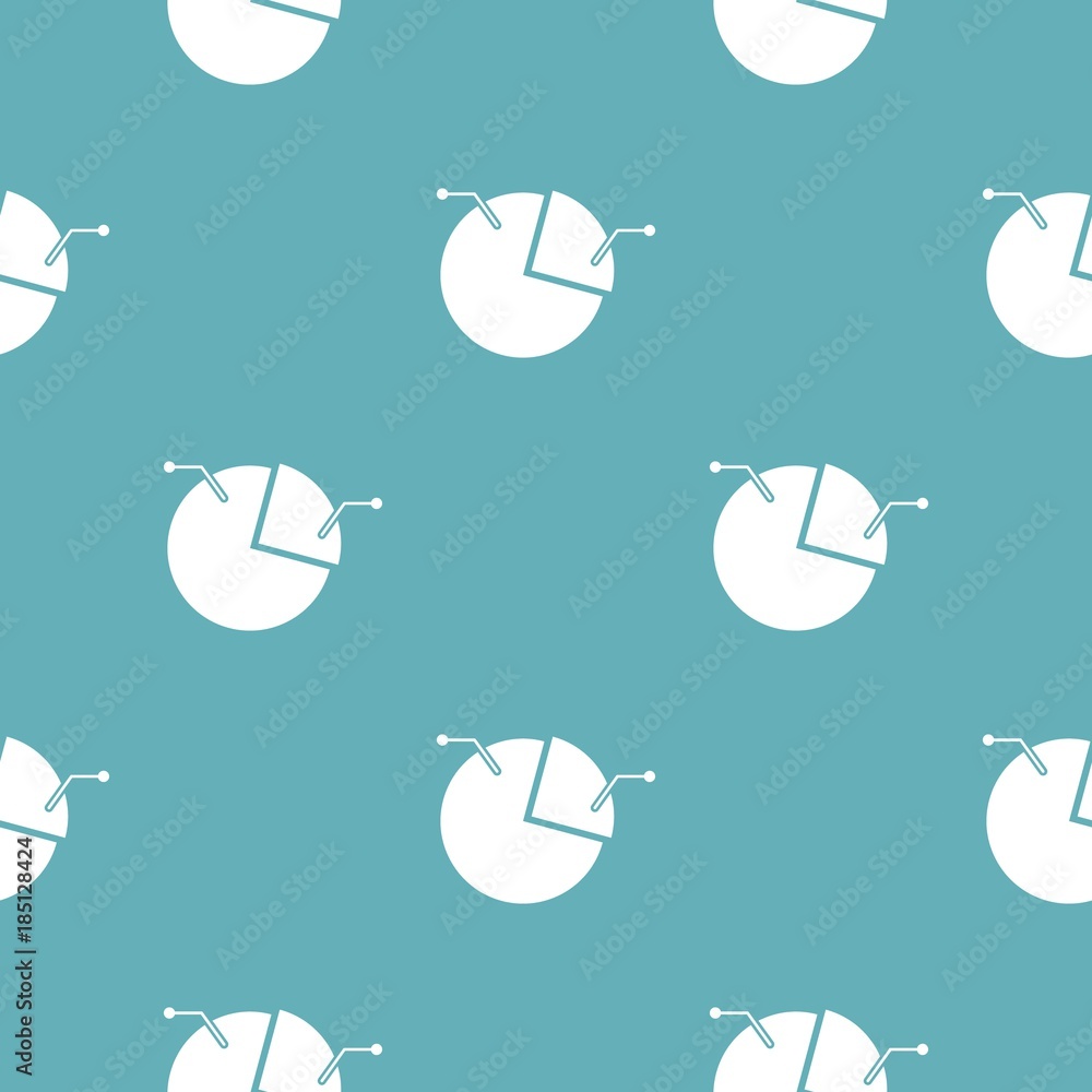 Poster pie chart icon. simple illustration of pie chart vector icon for any web design