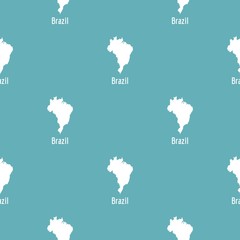 Brazil map in black. Simple illustration of Brazil map vector isolated on white background