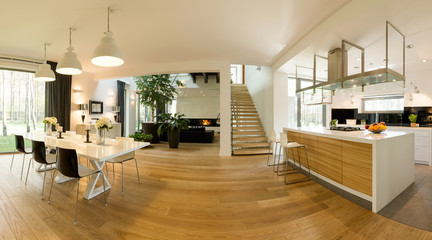 Open plan house