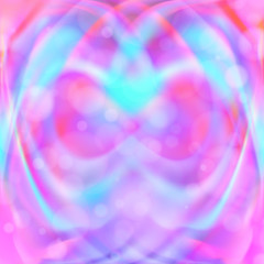 Holographic blurred background, neon color abstract design. 