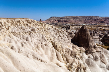 Unusual mountain landscape of Cappadocia.