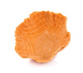 waffle bowl on white background